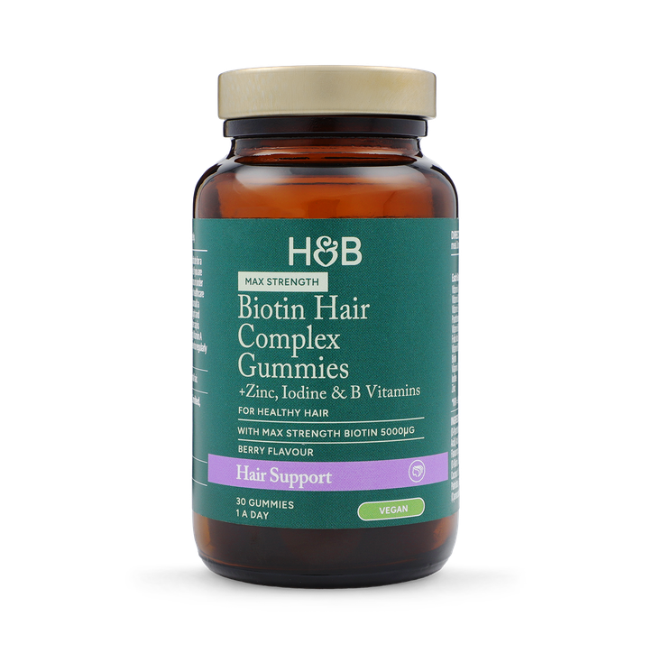 Holland & Barrett Vegan Biotin Hair Complex Berry Flavour 30 Gummies
